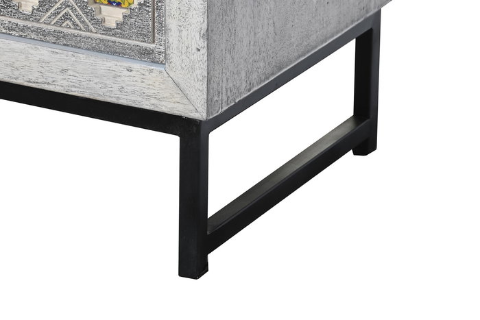 DKD Home Decor Cómoda Beige Gris 80 x 38 x 80 cm DKD Home Decor Cómoda Beige Gris 80 x 38 x 80 cm