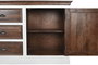 DKD Home Decor Buffet Tradicional Marron Oscuro Blanco 180 x 46 x 83 cm