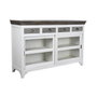 DKD Home Decor Buffet Mango y Cristal Gris y Blanco