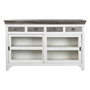 DKD Home Decor Buffet Mango y Cristal Gris y Blanco
