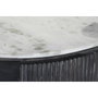 DKD Home Decor Mesa de Centro de Mango y Mármol 90x90x42 Negro y Blanco