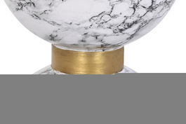 DKD Home Decor Mesita Auxiliar Moderno Blanco Hierro 33 x 33 x 35 cm