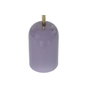 DKD Home Decor Mesita Auxiliar de Hierro y Piel Lila