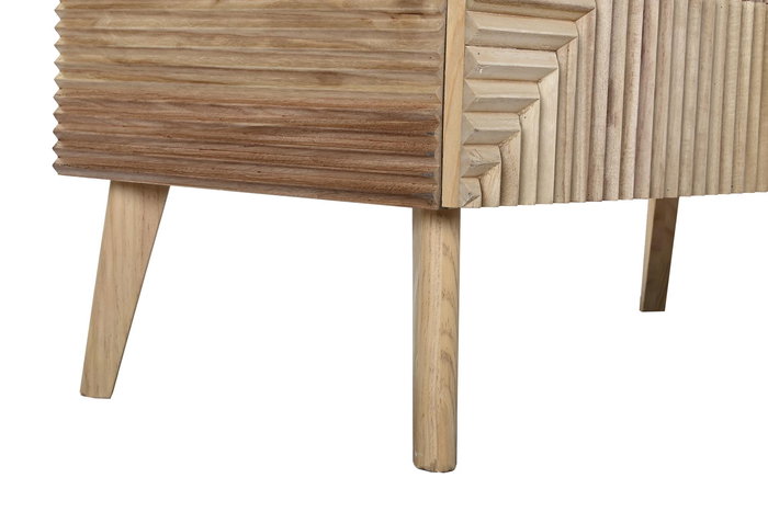 DKD Home Decor Aparador Scandi Marron Claro Dorado Paulownia MDF 100 x 44 x 118 cm