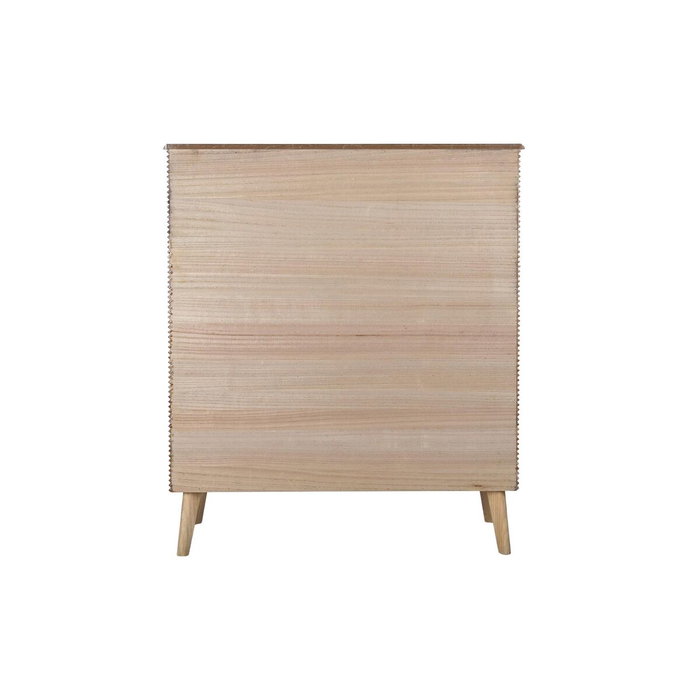 DKD Home Decor Aparador Scandi Marron Claro Dorado Paulownia MDF 100 x 44 x 118 cm