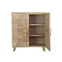DKD Home Decor Aparador Scandi Marron Claro Dorado Paulownia MDF 100 x 44 x 118 cm