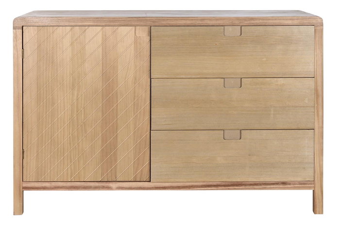 DKD Home Decor Buffet Scandi Marron Claro 40 x 80 x 120 cm