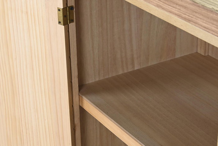 DKD Home Decor Buffet Scandi Marron Claro 40 x 80 x 120 cm