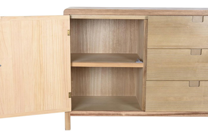 DKD Home Decor Buffet Scandi Marron Claro 40 x 80 x 120 cm