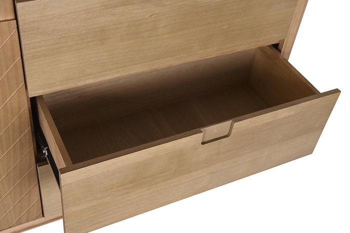 DKD Home Decor Buffet Scandi Marron Claro 40 x 80 x 120 cm