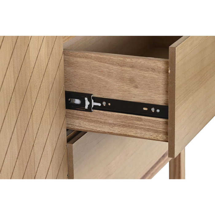 DKD Home Decor Buffet de Pino y MDF con 3 Cajones, Marrón Claro