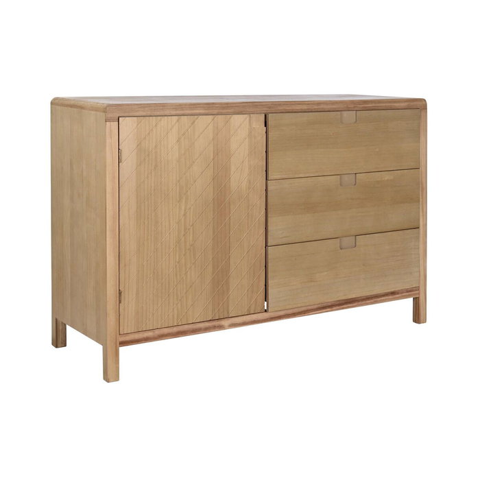 DKD Home Decor Buffet de Pino y MDF con 3 Cajones, Marrón Claro