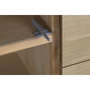 DKD Home Decor Buffet de Pino y MDF con 3 Cajones, Marrón Claro
