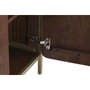 DKD Home Decor Buffet de Acero y Mango Marrón 160x40x81