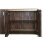 DKD Home Decor Buffet de Acero y Mango Marrón 160x40x81