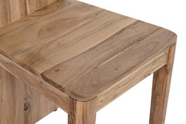 DKD Home Decor Silla Natural Madera Acacia 45 x 108 x 45 cm (2 Unidades)
