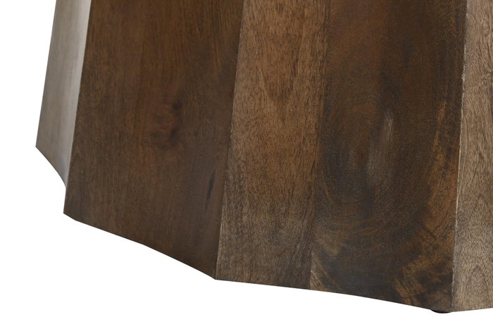 DKD Home Decor Mesa de Comedor Mango y Mármol Negro