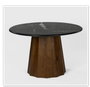 DKD Home Decor Mesa de Comedor Mango y Mármol Negro
