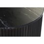 DKD Home Decor Mesa de Centro de Metal y Mármol Negro 61x61x41 cm