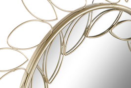 DKD Home Decor Espejo Dorado Metal y Espejo 80 x 80 cm