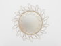 DKD Home Decor Espejo de Pared Metálico Dorado 80x80 cm