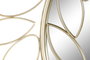 DKD Home Decor Espejo de Pared Metálico Dorado 80x80 cm