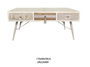 DKD Home Decor Mesa de Centro Abeto y Algodón Blanco 110x60x50