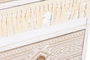 DKD Home Decor Cajonera Boho Blanco Natural Abeto Algodón 4 Cajones 48x35x89 cm