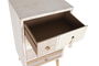 DKD Home Decor Cajonera Boho Blanco Natural Abeto Algodón 4 Cajones 48x35x89 cm
