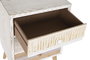 Mesita De Noche Boho DKD Home Decor Blanco Natural 35 x 72 x 48 cm