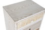 Mesita De Noche Boho DKD Home Decor Blanco Natural 35 x 72 x 48 cm