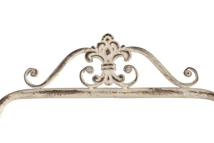 DKD Home Decor Botellero Romantico Blanco Metal 5 Estanterias 9.5 x 102.5 x 39 cm