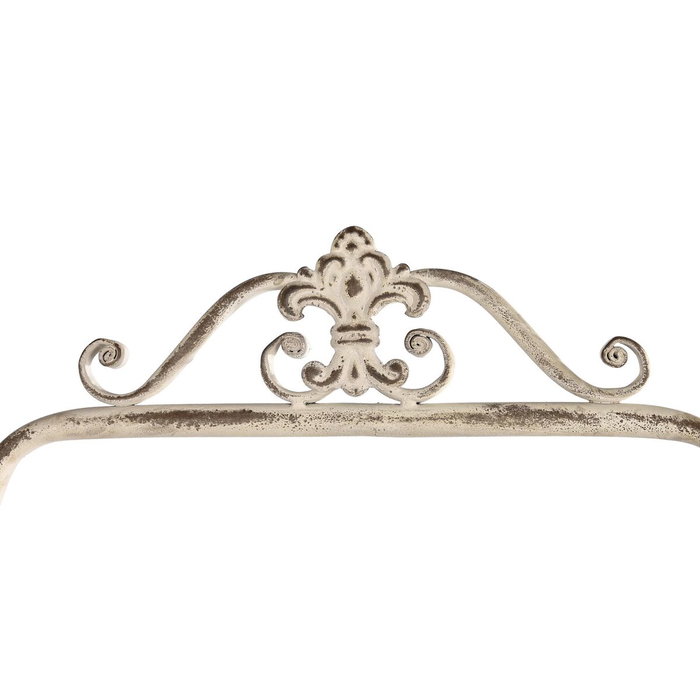DKD Home Decor Botellero de Metal con Acabado Envejecido Blanco