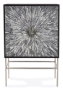 DKD Home Decor Aparador de Taracea Negro, Gris y Blanco