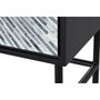 DKD Home Decor Aparador de Taracea Negro, Gris y Blanco