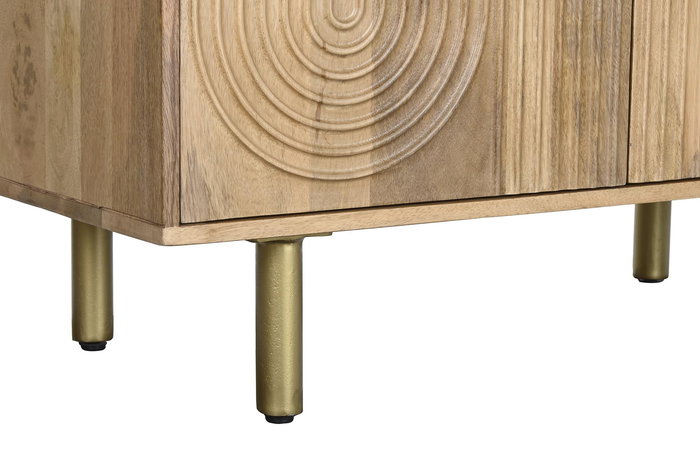 DKD Home Decor Estanteria Natural Dorado 90 x 40 x 180 cm