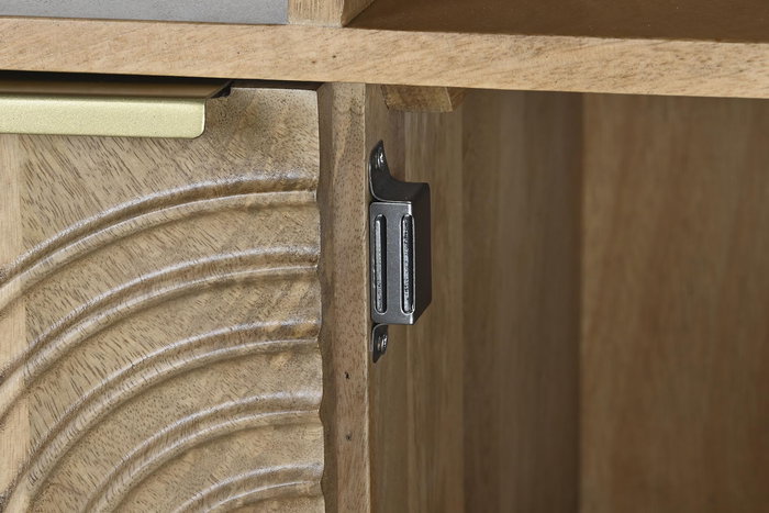 DKD Home Decor Estanteria Natural Dorado 90 x 40 x 180 cm