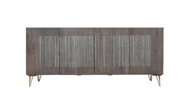 DKD Home Decor Buffet de Mango y Metal Marrón 177x45x77