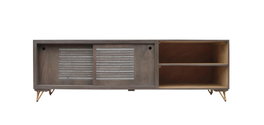 Mueble de TV DKD Home Decor Metal Marrón Madera de mango 160 x 40 x 50 cm