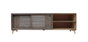 DKD Home Decor Mueble TV Mango Metal 160x40x50 Marrón