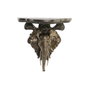 DKD Home Decor Repisa Colonial 16.5 x 36 x 36.5 cm Resina Dorado Negro Elefante