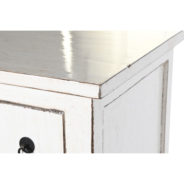 DKD Home Decor Armario Olmo Lacado Blanco