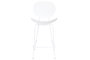 DKD Home Decor Taburete PP y Metal Blanco