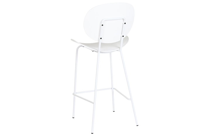 DKD Home Decor Taburete PP y Metal Blanco