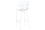 DKD Home Decor Taburete PP y Metal Blanco