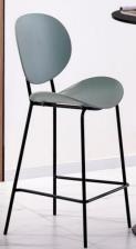 DKD Home Decor Taburete PP y Metal Blanco
