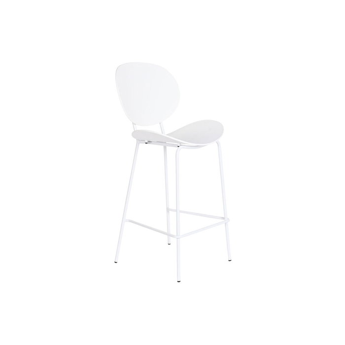 DKD Home Decor Taburete PP Metal Blanco 50x51x104