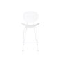 Taburete DKD Home Decor Negro Metal Blanco Polipropileno (52,5 x 49 x 104 cm)