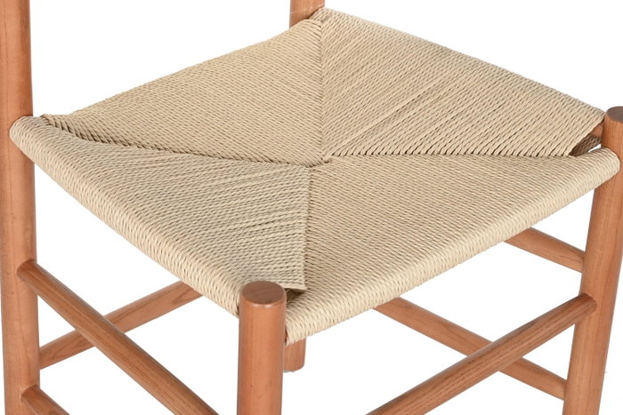 DKD Home Decor Silla Olmo Fibra Marrón