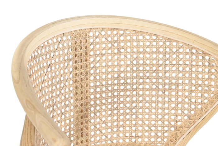 DKD Home Decor Silla Olmo y Ratán Natural